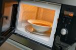 microwave with soup